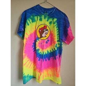Buc-ee's Peace Love Buc-ee's Multicolor Tie Dye T Shirt Size M